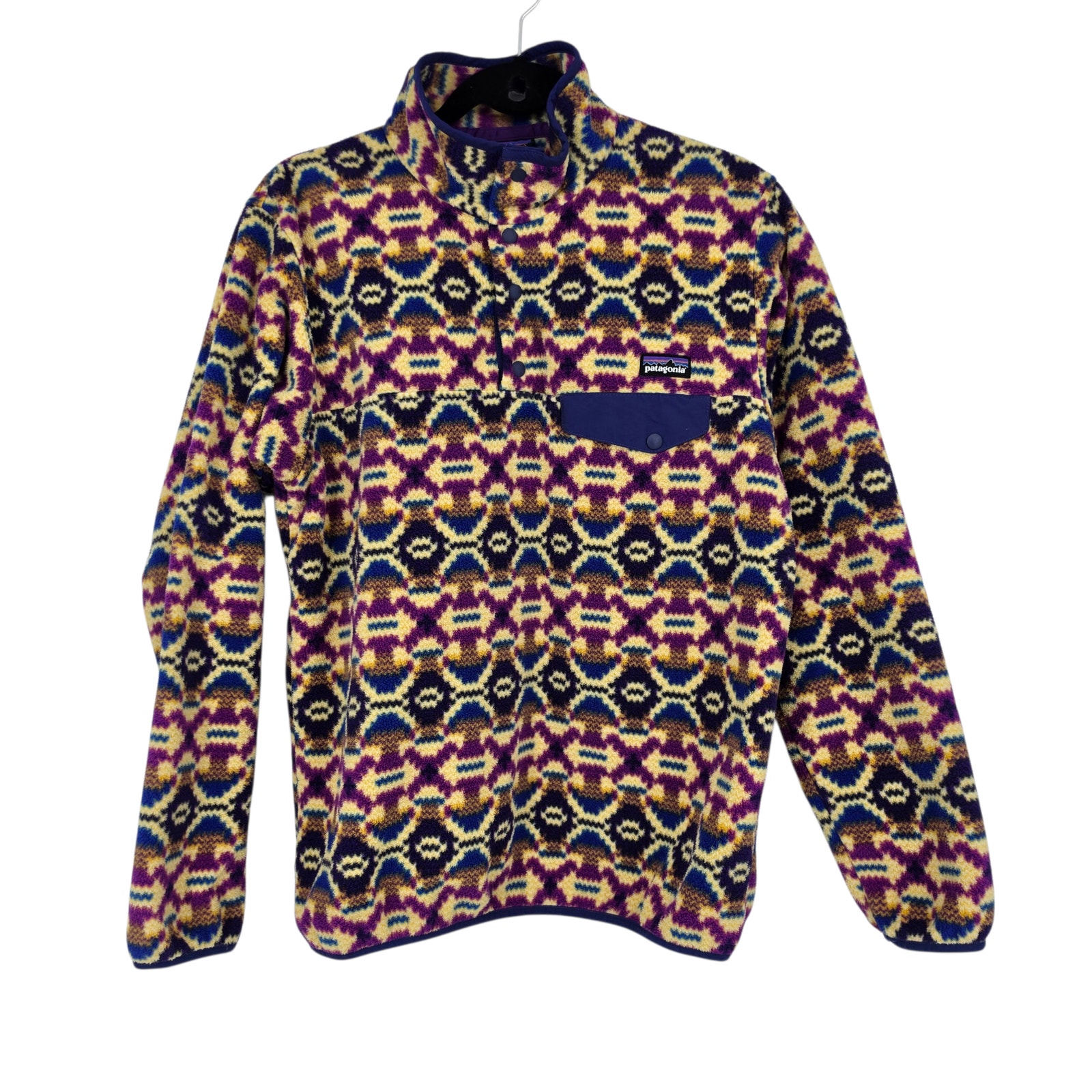 Patagonia Synchilla Aberdeen Butterfly Print Quarter Snap Fleece Pullover Size M